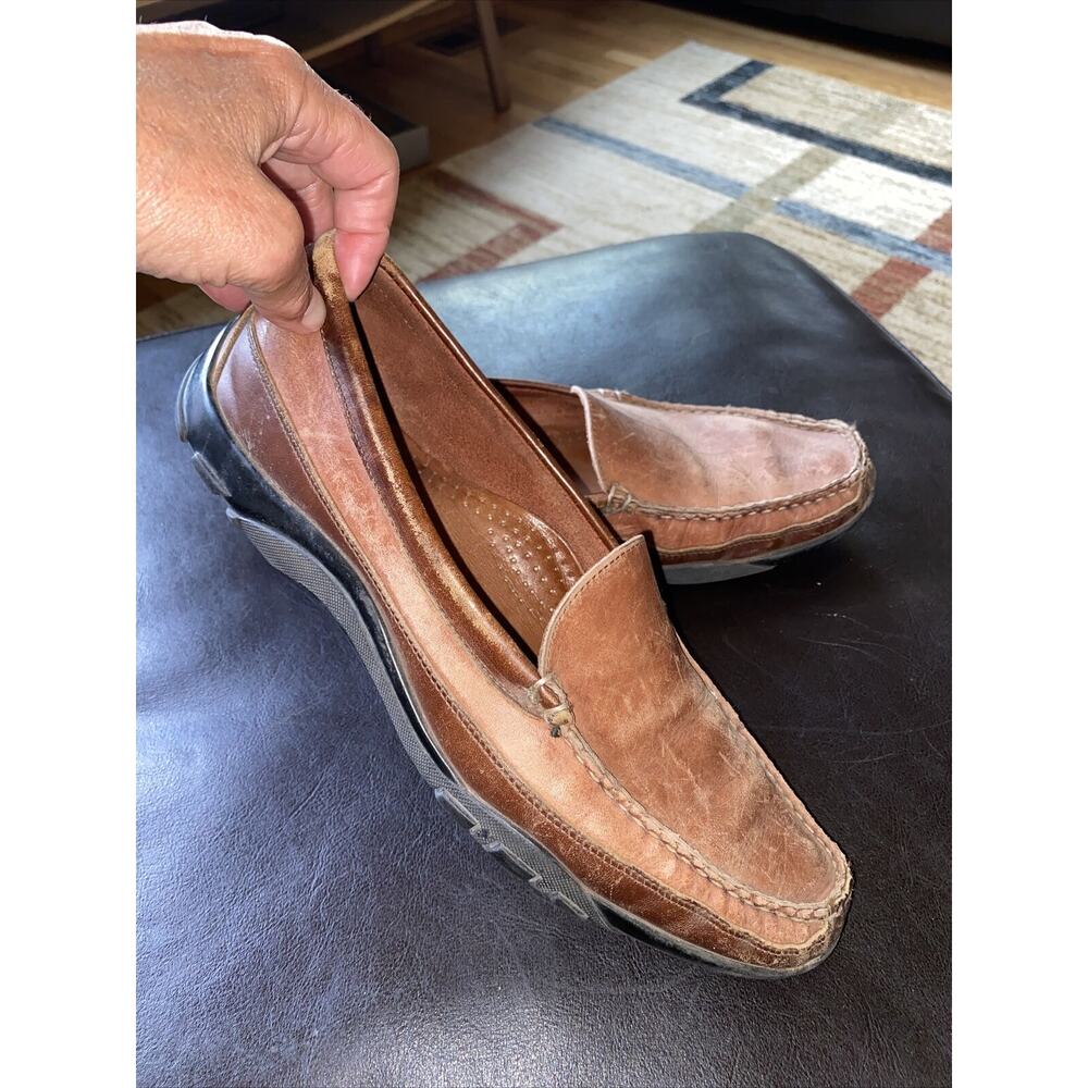 Allen Edmonds Boulder Size 10B Brown Leather Loafer Driving Shoes